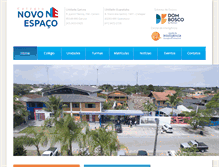 Tablet Screenshot of escolanovoespaco.com.br